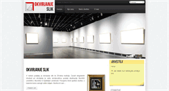 Desktop Screenshot of okvirjanje-slik.si
